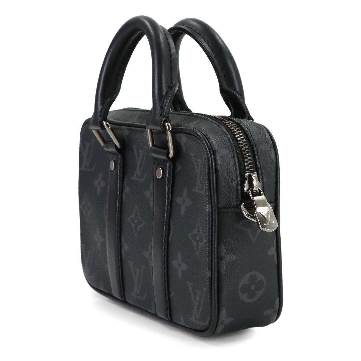 Louis Vuitton Monogram Eclipse Nano Pdv 2-Way Bag Black — view 3