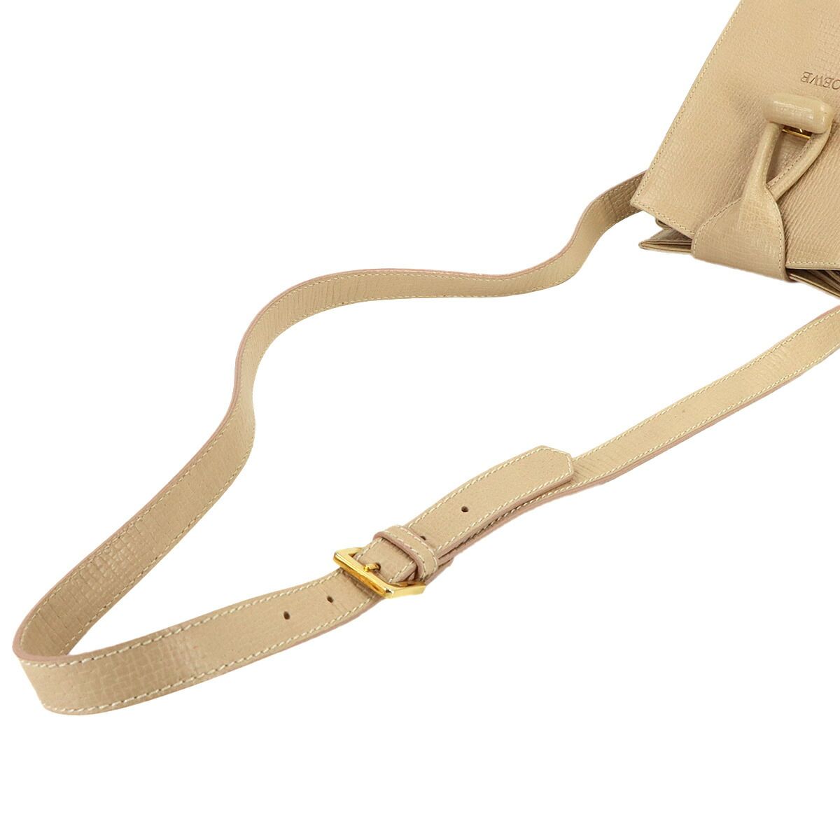 Loewe Shoulder Bag Leather Beige Gold — view 6