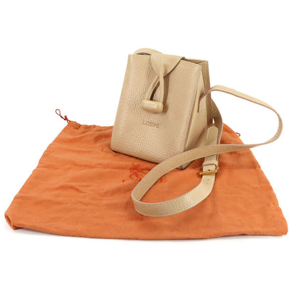 Loewe Shoulder Bag Leather Beige Gold — view 2