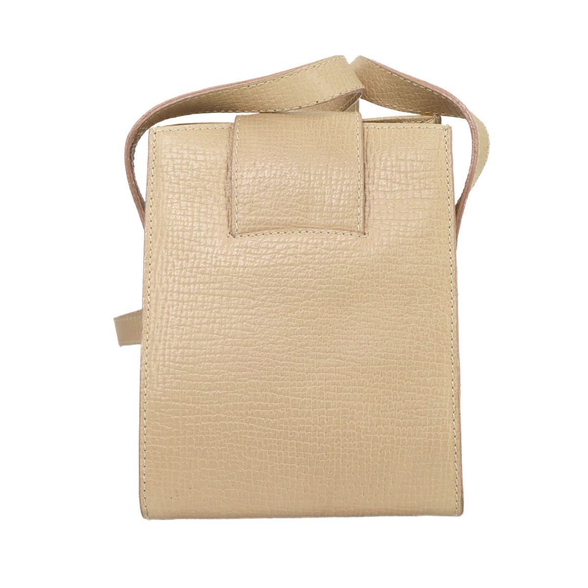 Loewe Shoulder Bag Leather Beige Gold — view 3
