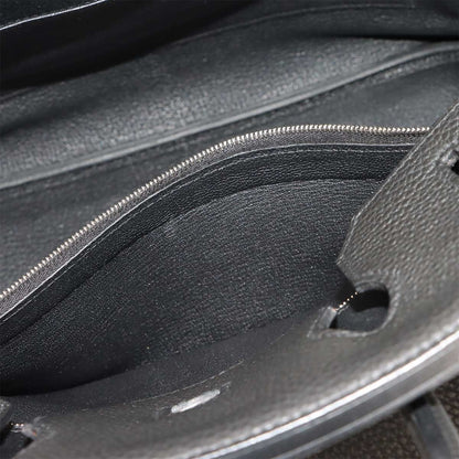 Hermes Birkin 35 Togo Black Hand Bag Silver — view 8