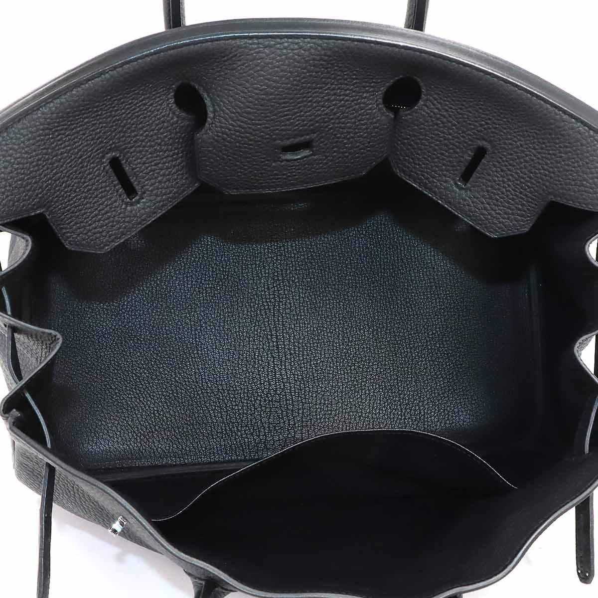 Hermes Birkin 35 Togo Black Hand Bag Silver — view 6