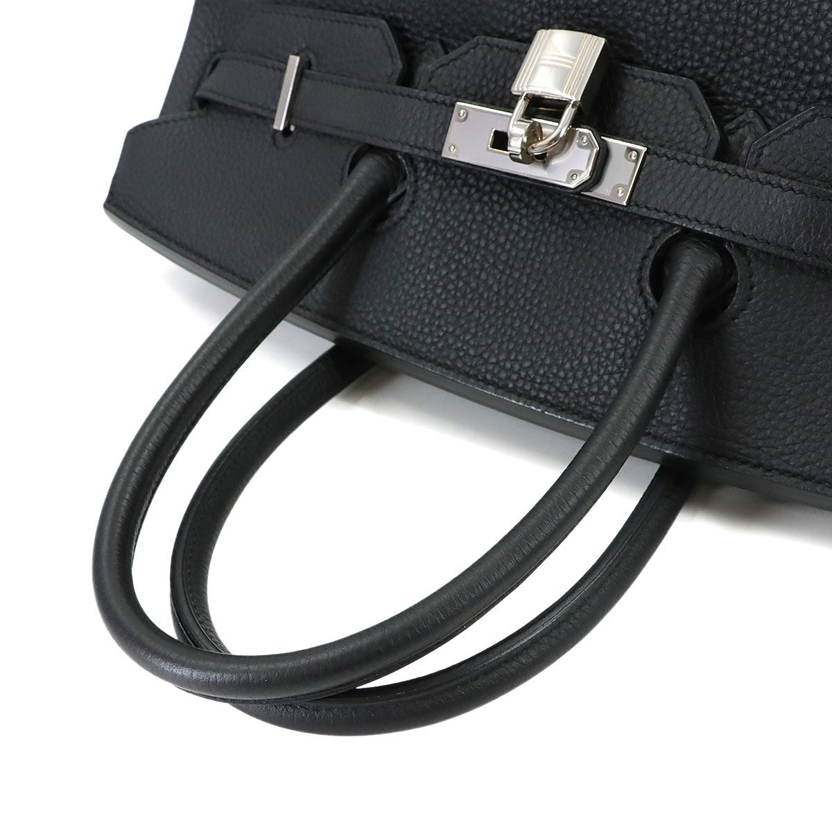 Hermes Birkin 35 Togo Black Hand Bag Silver — view 5