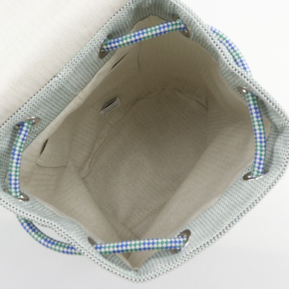 Hermes Cabin Backpack Kids Collection Toile Ash Blue — view 6