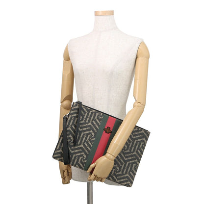 Gucci Clutch GG Carre Leather Sherry Bi Second Pouch — view 4