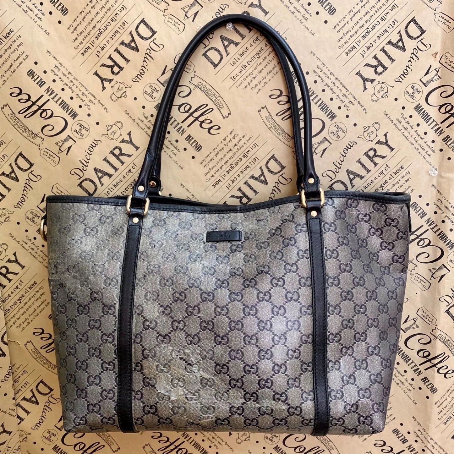 Gucci GG Tote Shoulder Supreme Business Travel