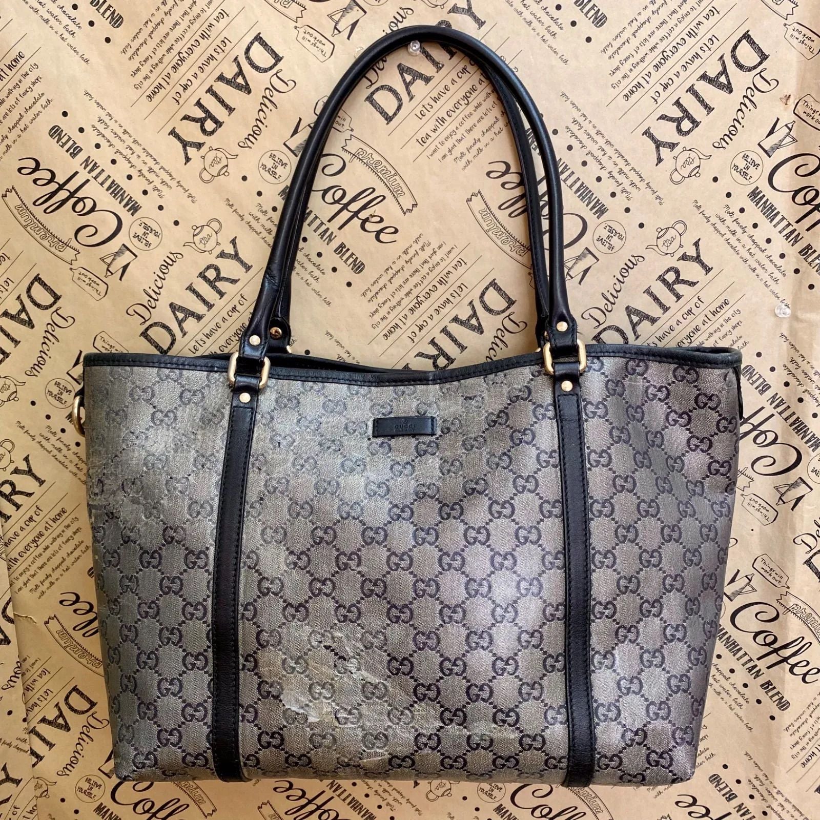 Gucci GG Tote Shoulder Supreme Business Travel