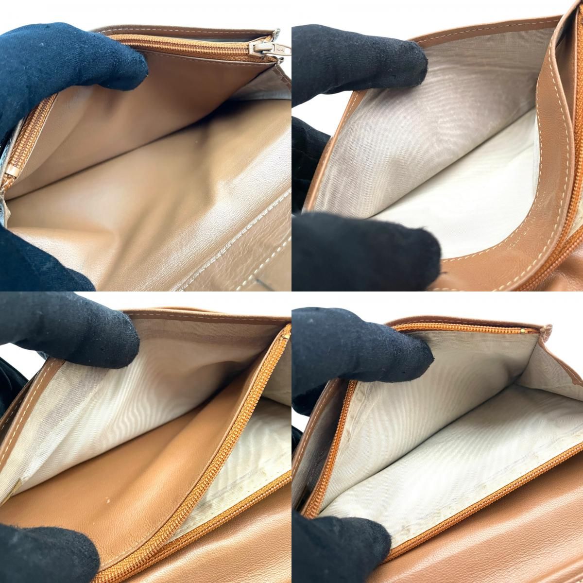 Chanel Timeless CC Patent Leather Bifold Wallet Brown Gold CC Logo Enamel M5 — view 8