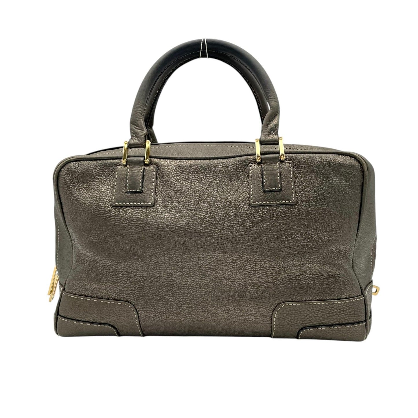 Loewe Amazona Boston Bag Leather Gray Anagram — view 3