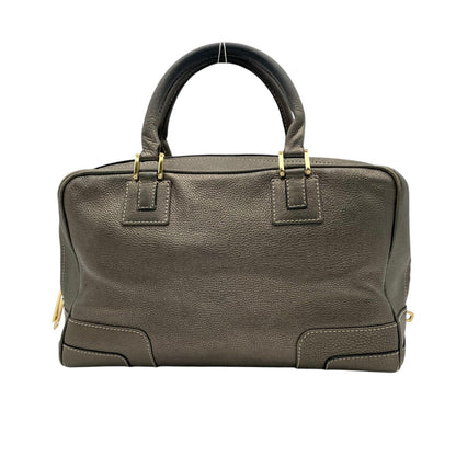 Loewe Amazona Boston Bag Leather Gray Anagram — view 3
