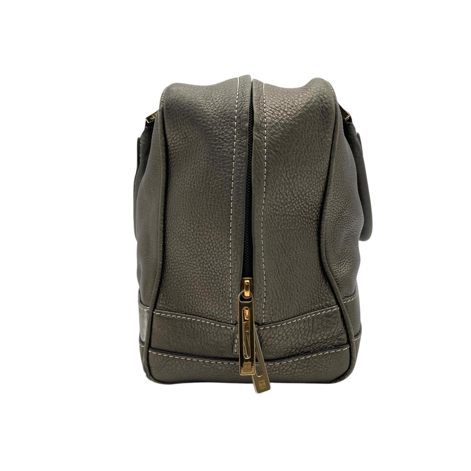 Loewe Amazona Boston Bag Leather Gray Anagram — view 5