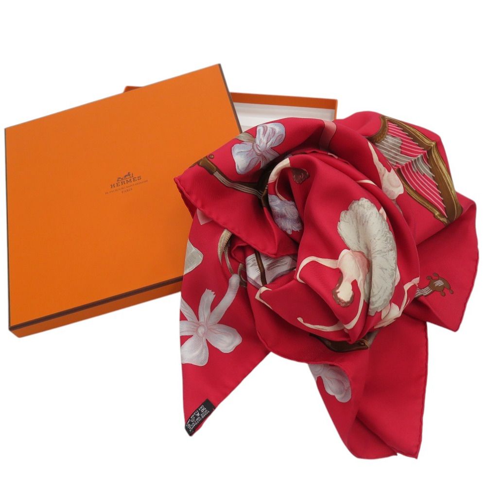 Hermes Carre 90 la Dance Ballerina Red Scarf — view 2
