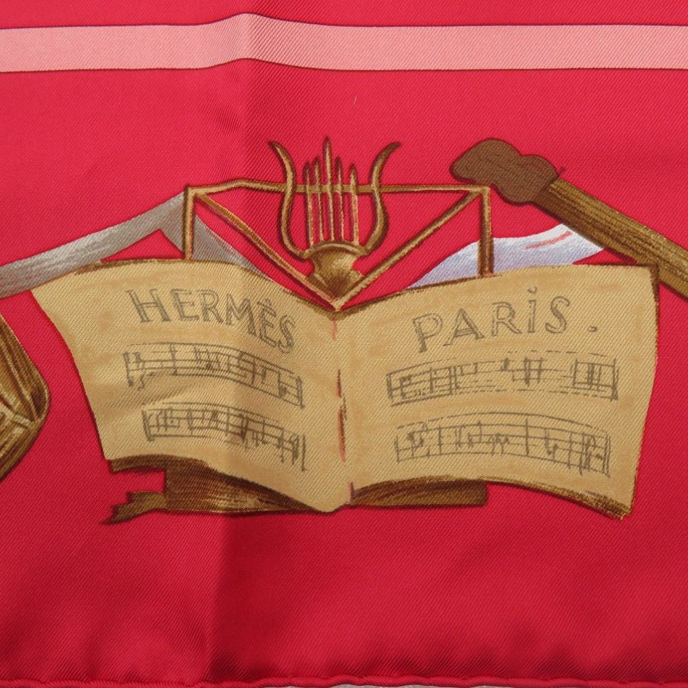 Hermes Carre 90 la Dance Ballerina Red Scarf — view 4