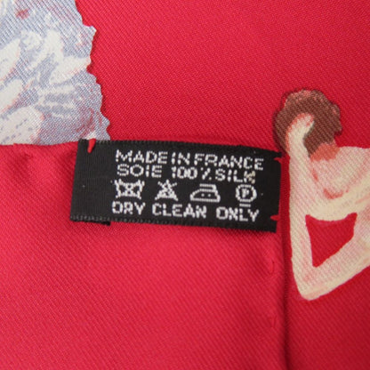Hermes Carre 90 la Dance Ballerina Red Scarf — view 5