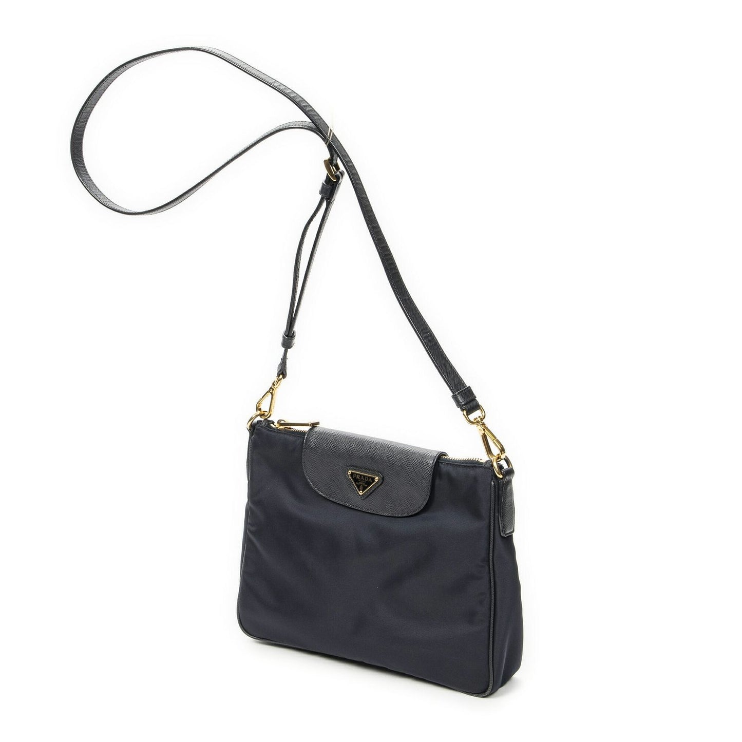 Prada Thumb Crossbody Navy Nylon Canvas — view 2