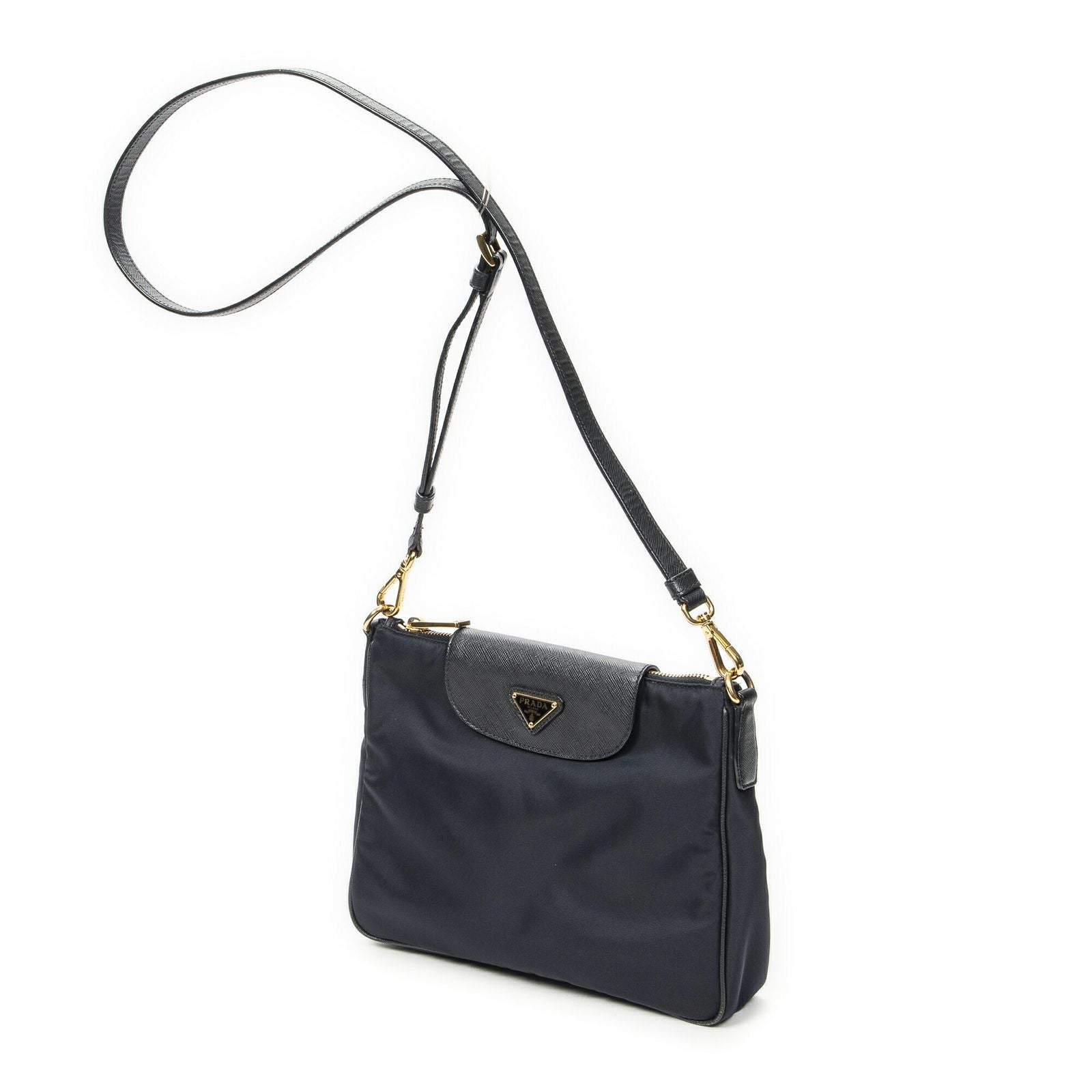 Prada Thumb Crossbody Navy Nylon Canvas — view 2