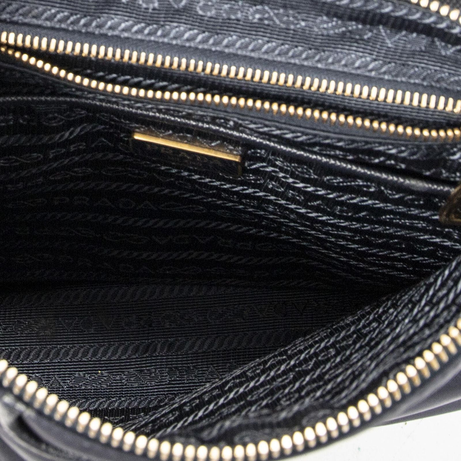 Prada Thumb Crossbody Navy Nylon Canvas — view 9