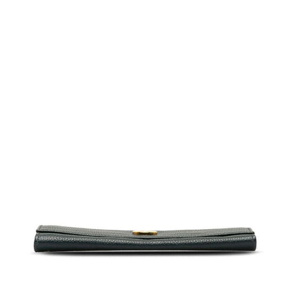 Celine Circle Logo Wallet Navy Leather — view 4