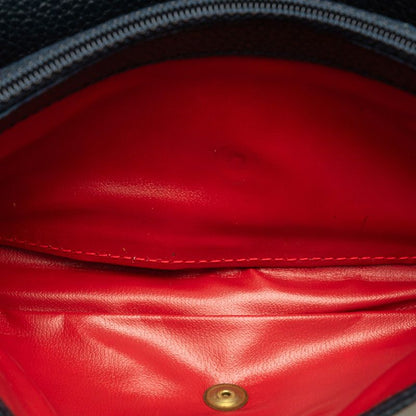 Celine Circle Logo Wallet Navy Leather — view 7