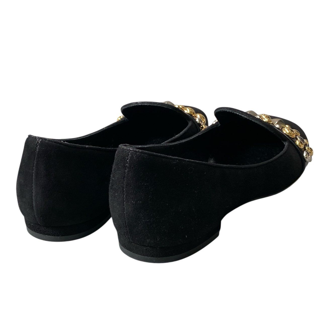 Louis Vuitton Studded Jewel Suede Loafers 36 Black Shoes — view 6