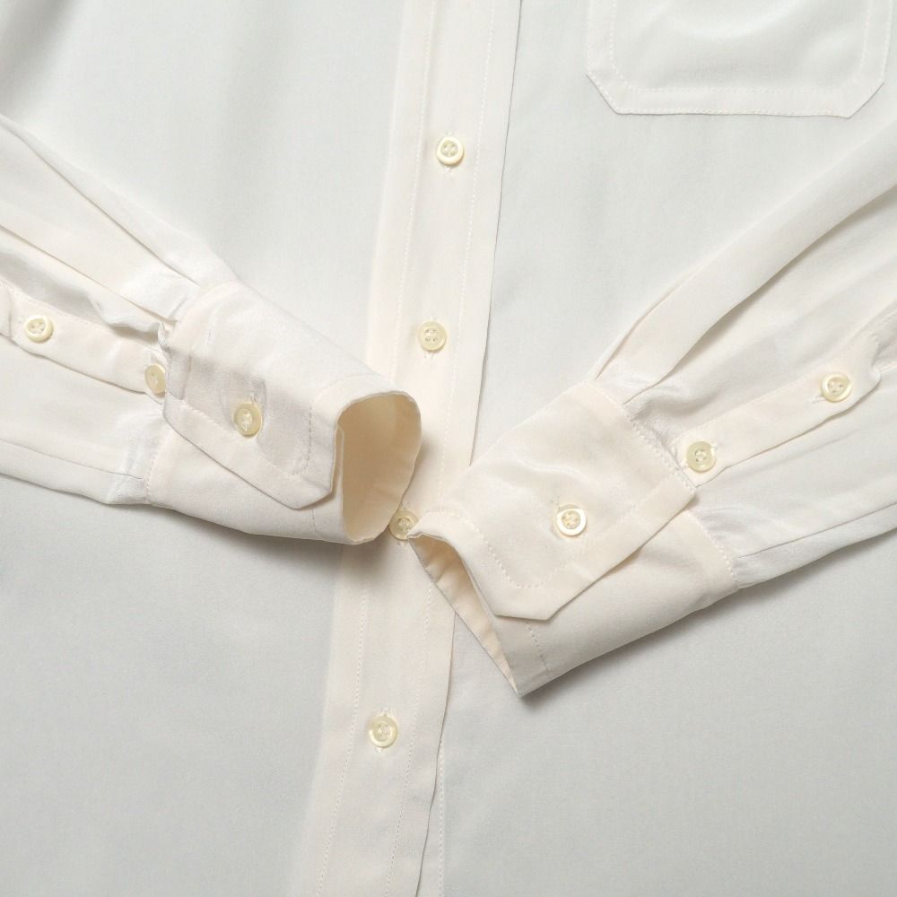Miu Miu Long Sleeve Shirt 40 All Silk Blouse — view 4