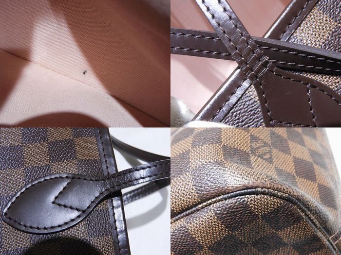 Louis Vuitton Neverfull MM Tote Pouch Missing Damier — view 5