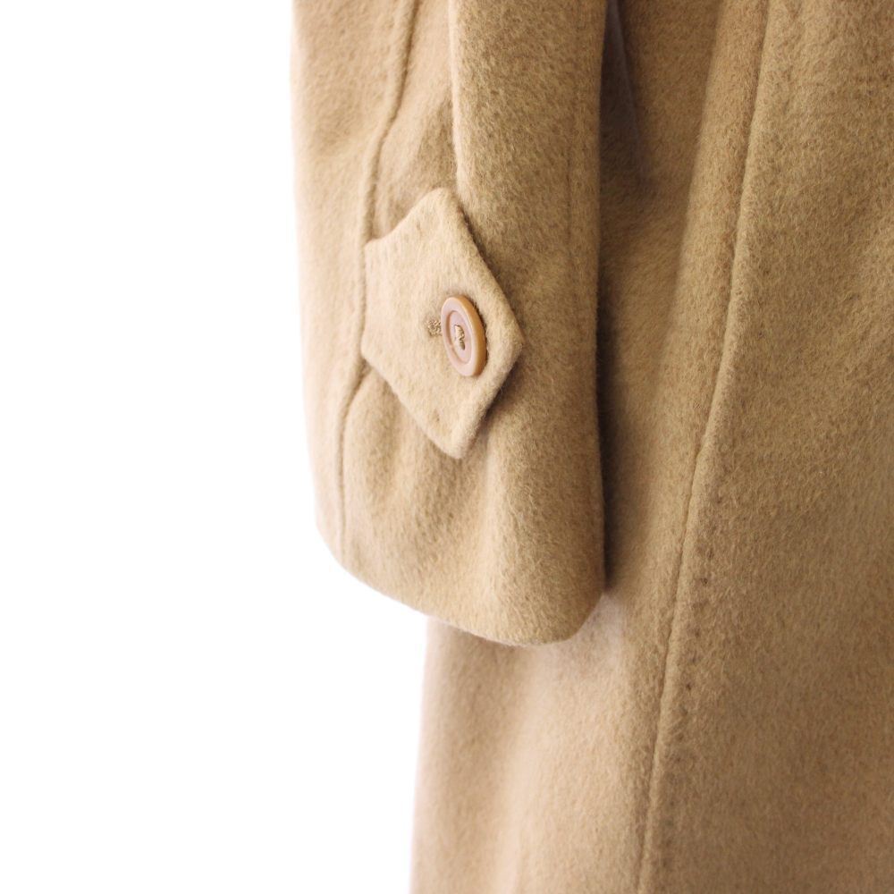 Max Mara Trench Coat Double Breasted Long Outer Camel Beige YT — view 7