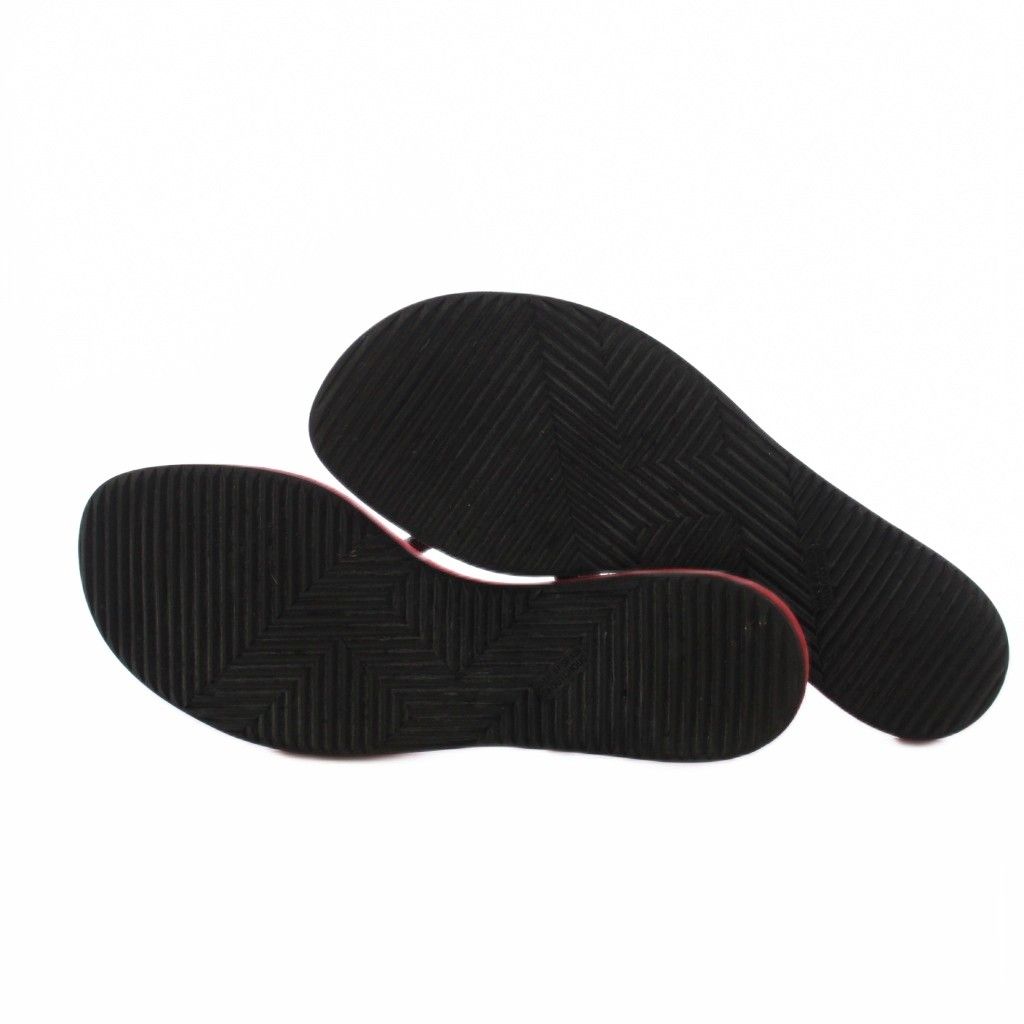 Hermes Caranella Beach Sandals Rubber Red YT — view 6