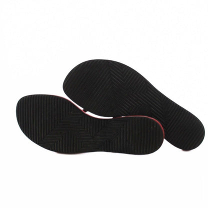 Hermes Caranella Beach Sandals Rubber Red YT — view 6