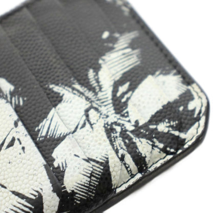 Saint Laurent Paris Coin Case Wallet with Card Pocket Leather Palm Tree Pattern — view 7