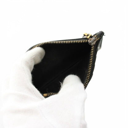 Saint Laurent Paris Coin Case Wallet with Card Pocket Leather Palm Tree Pattern — view 6
