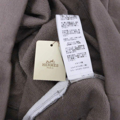 Hermes Tagged Side Line Sweatshirt Shorts Chopin Ha Pan Cotton Light Brown White — view 8