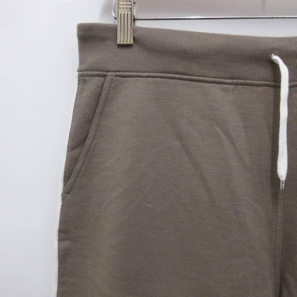 Hermes Tagged Side Line Sweatshirt Shorts Chopin Ha Pan Cotton Light Brown White — view 3