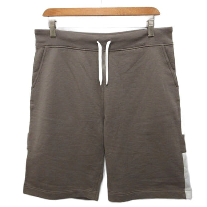 Hermes Tagged Side Line Sweatshirt Shorts Chopin Ha Pan Cotton Light Brown White