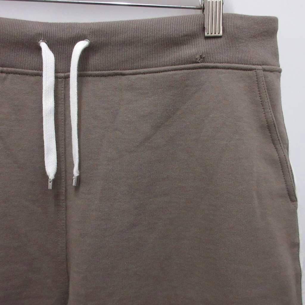Hermes Tagged Side Line Sweatshirt Shorts Chopin Ha Pan Cotton Light Brown White — view 4