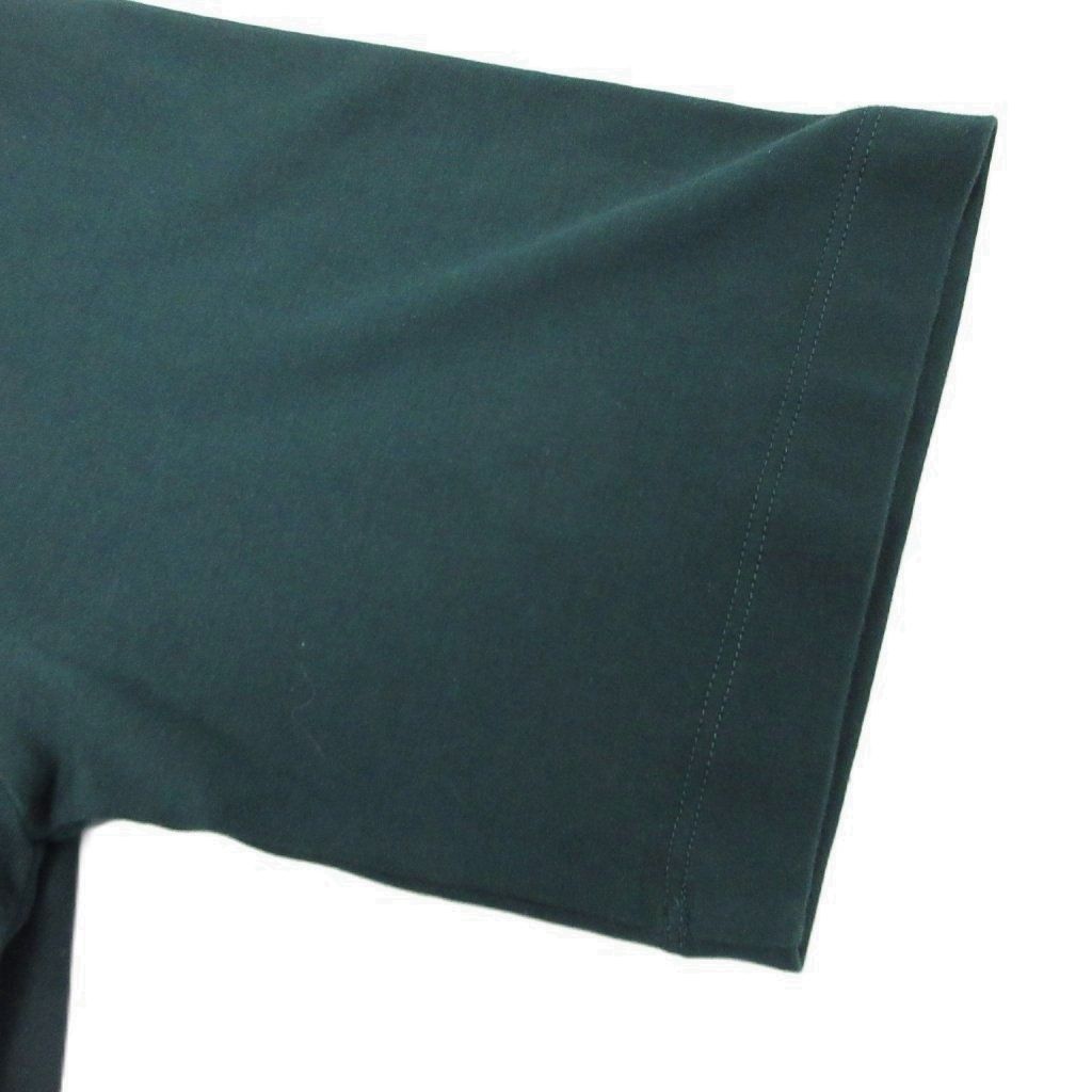 Prada Triangle Logo T-Shirt Short Sleeve Cotton XS Dark Green — view 4