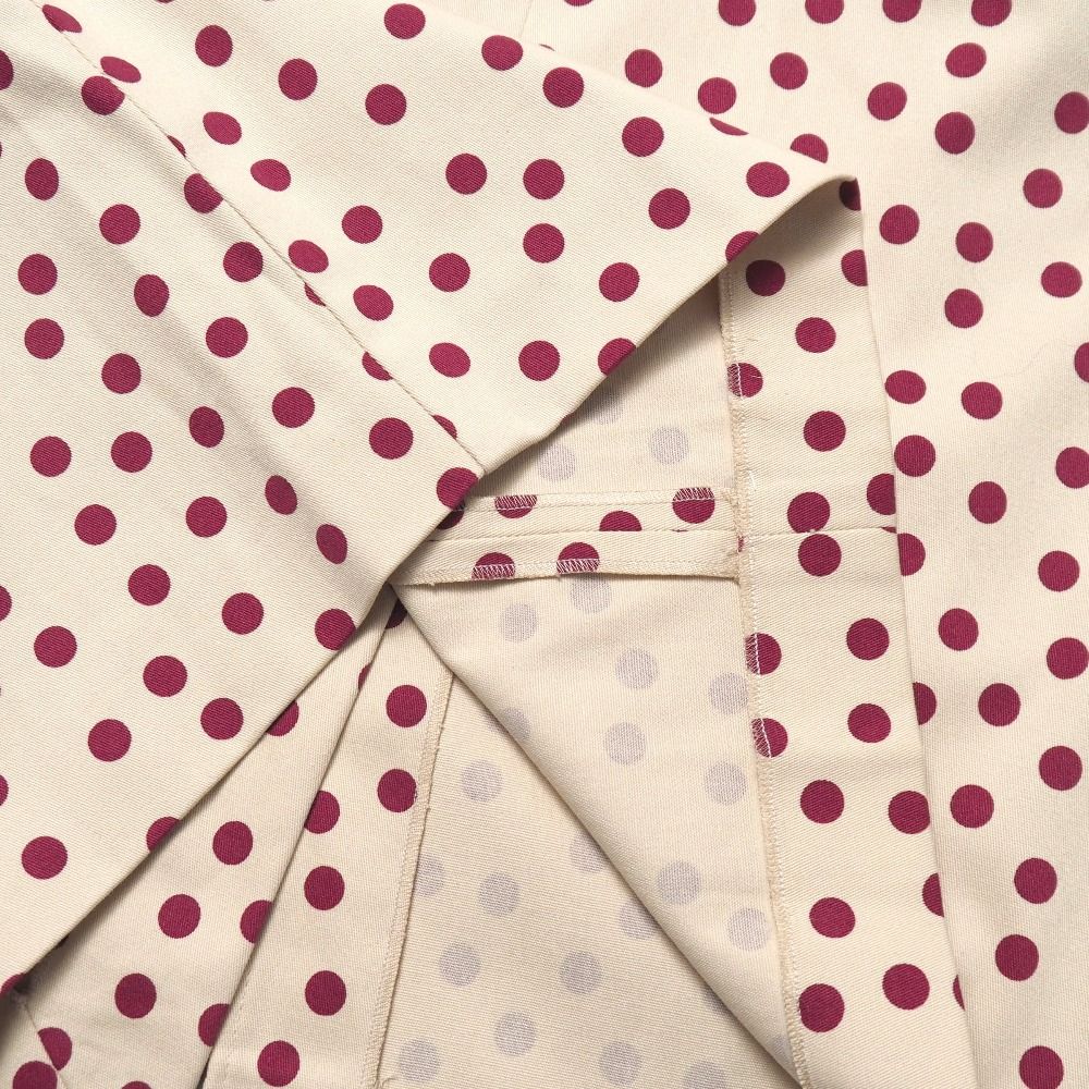 Dolce & Gabbana Set 42 Dot Pattern Sleeveless Blouse Skirt — view 9