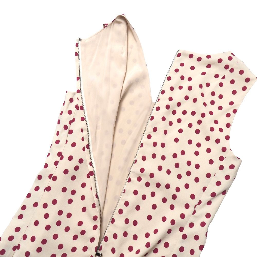 Dolce & Gabbana Set 42 Dot Pattern Sleeveless Blouse Skirt — view 6
