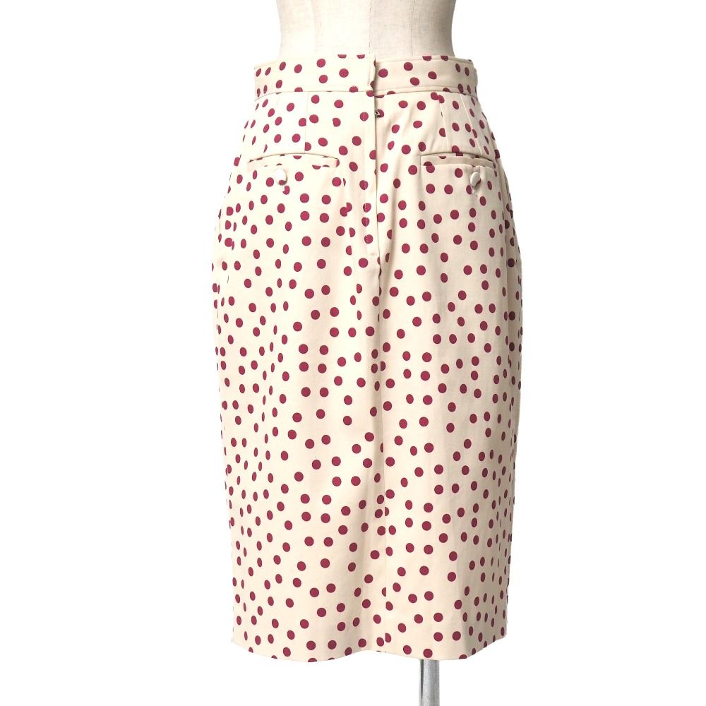 Dolce & Gabbana Set 42 Dot Pattern Sleeveless Blouse Skirt — view 5