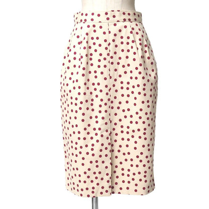 Dolce & Gabbana Set 42 Dot Pattern Sleeveless Blouse Skirt — view 4