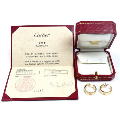 Cartier 18k Yellow Gold Love Earrings — view 8