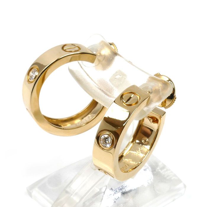Cartier 18k Yellow Gold Love Earrings — view 2
