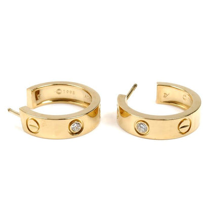 Cartier 18k Yellow Gold Love Earrings — view 4