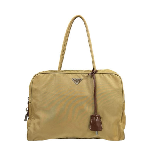 Prada Handbag Nylon Beige