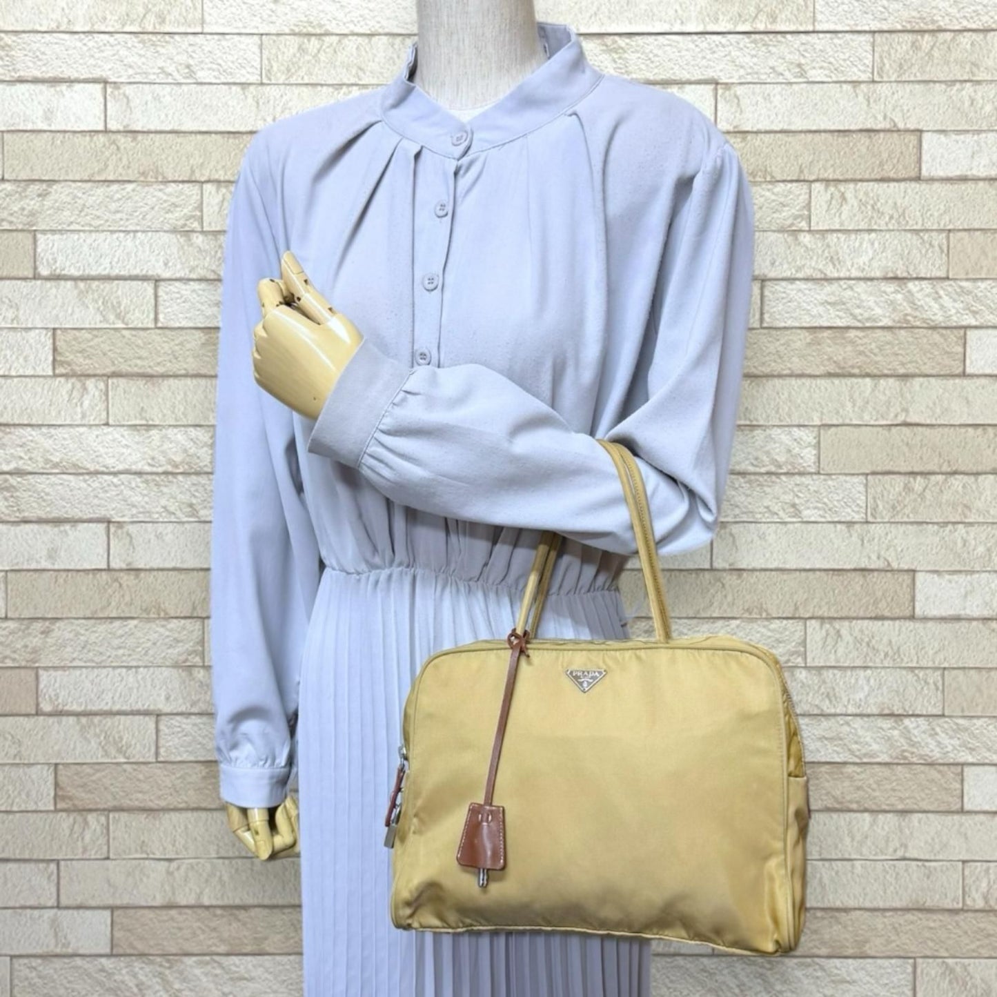 Prada Handbag Nylon Beige — view 2