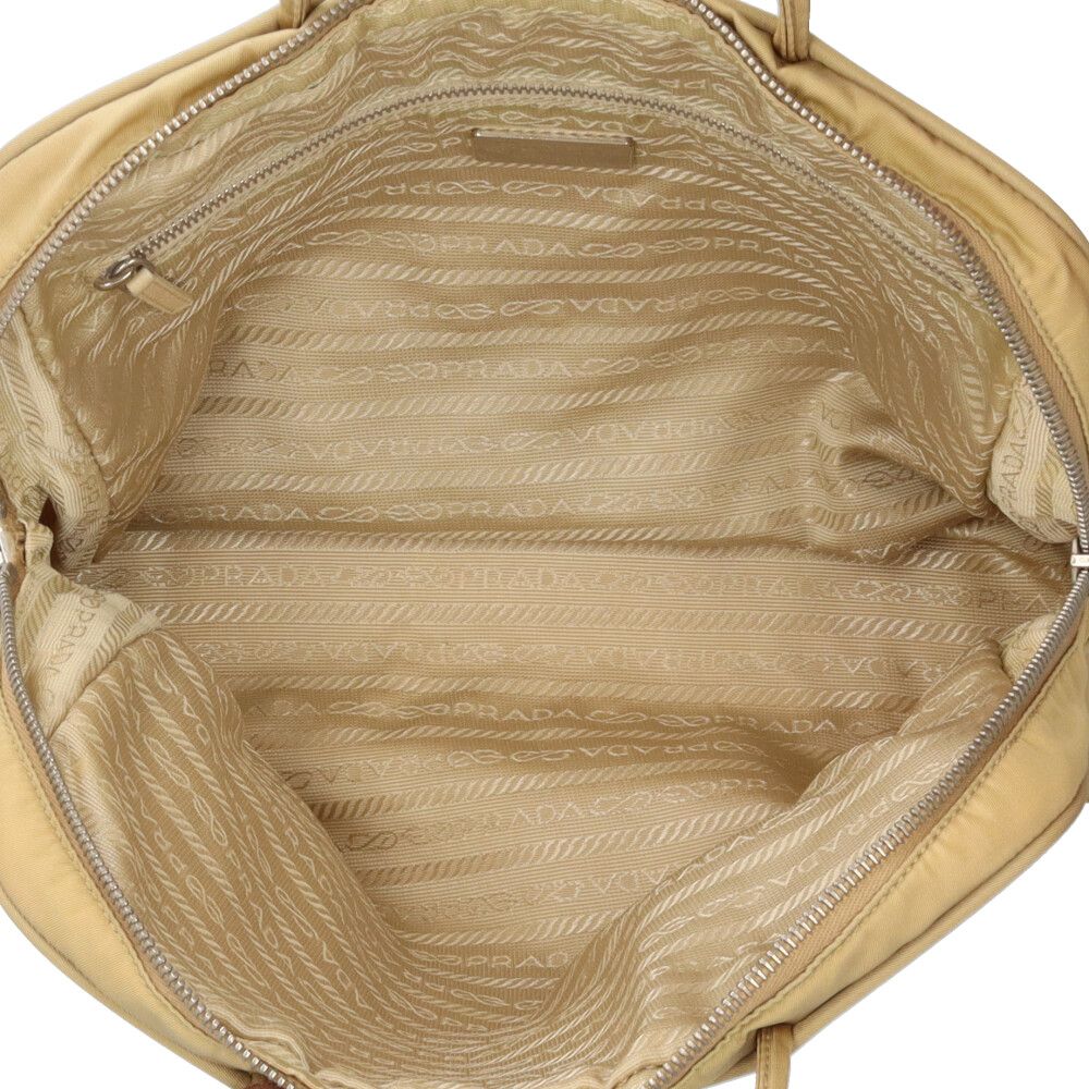 Prada Handbag Nylon Beige — view 6
