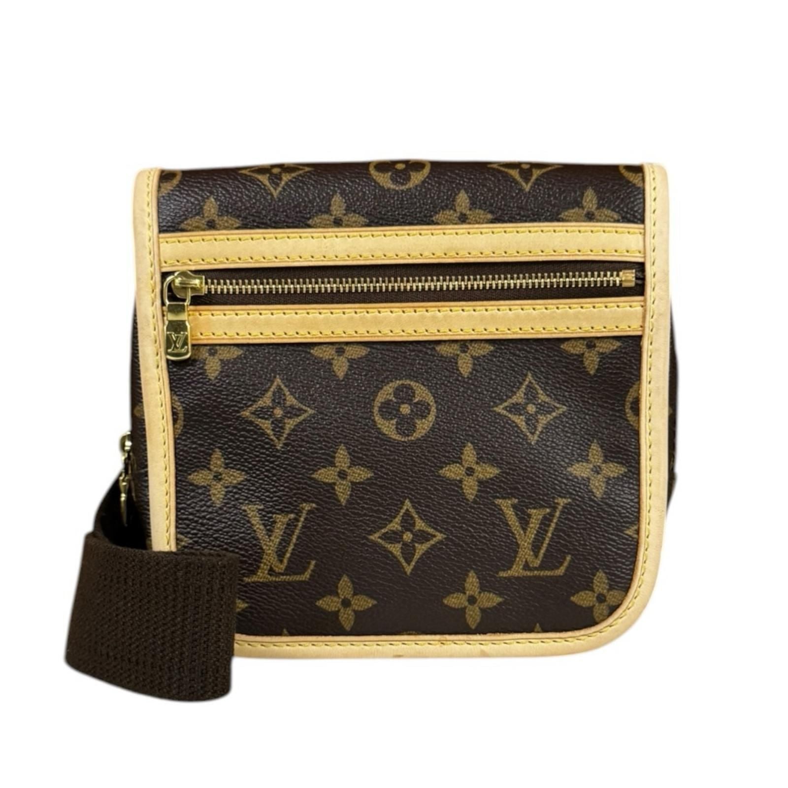 Louis Vuitton Bum Back Boss Foal Monogram Shoulder Bag Canvas Brown