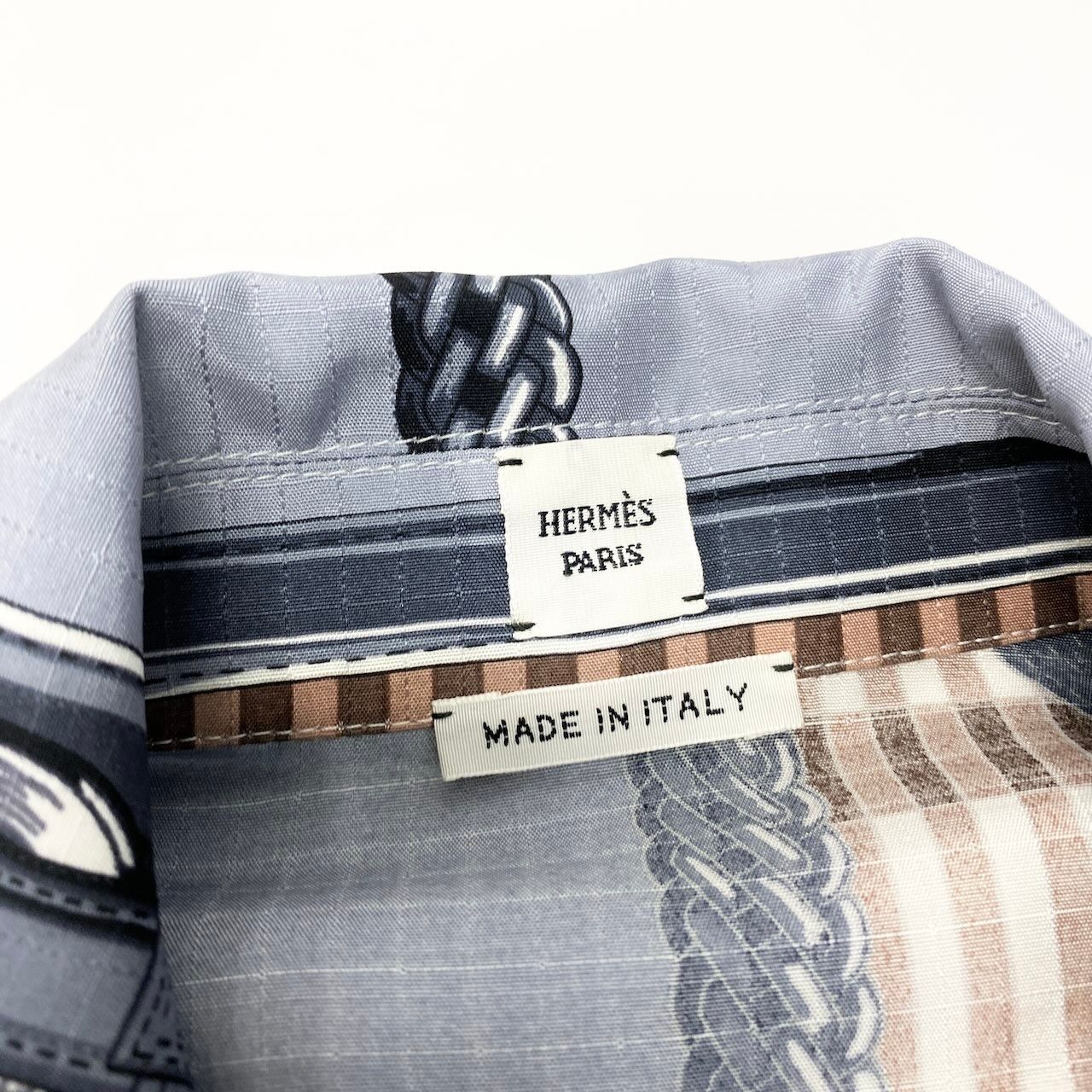 Hermes Coaching Remix Silk Kaftan Dress 38 Multicolor — view 8