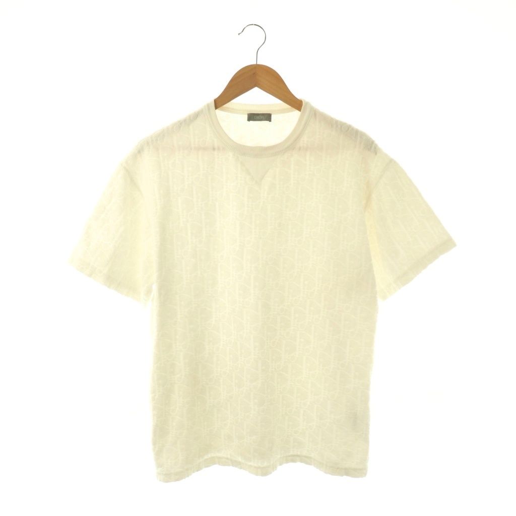 Dior Homme Trotter Pile T-Shirt Short Sleeve M White ES