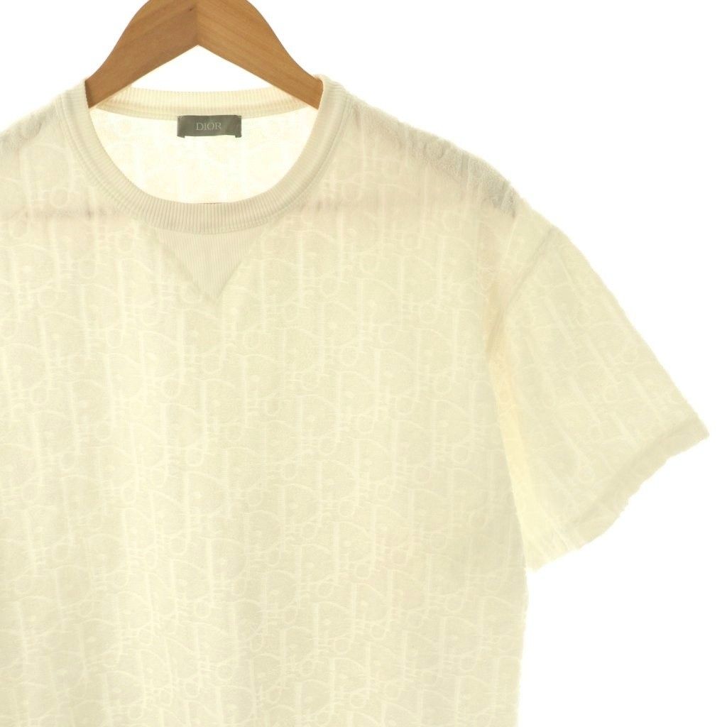 Dior Homme Trotter Pile T-Shirt Short Sleeve M White ES — view 3
